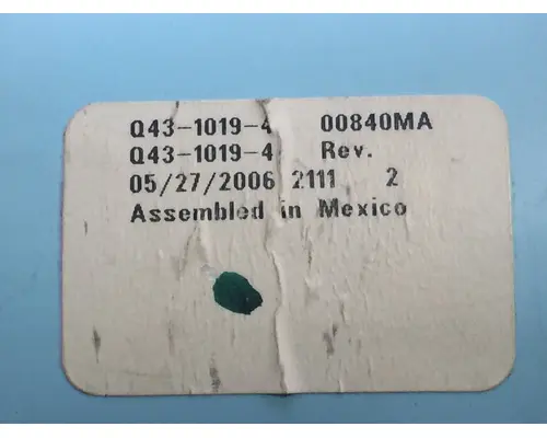 KENWORTH W900 Instrument Cluster