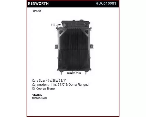 KENWORTH W900 RADIATOR ASSEMBLY