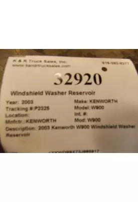 KENWORTH W900 Windshield Washer Reservoir