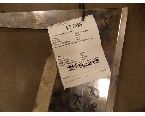 KENWORTH  Body Parts, Misc.