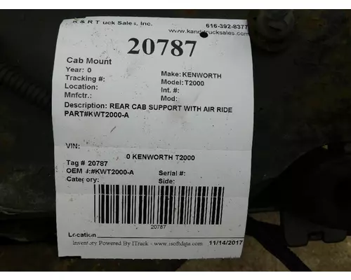 KENWORTH  Mounts, Cab