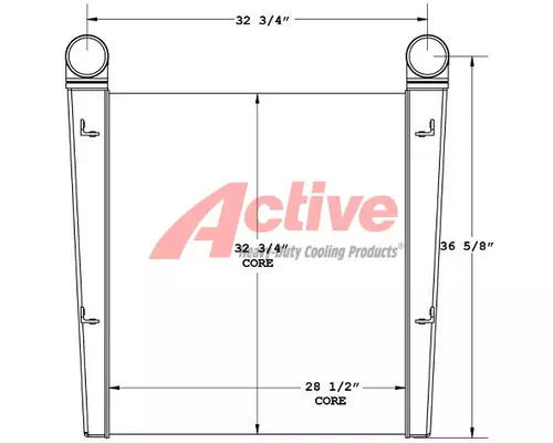 KME Fire Truck Charge Air Cooler (ATAAC)