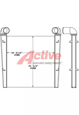 KME Fire Truck Charge Air Cooler (ATAAC)