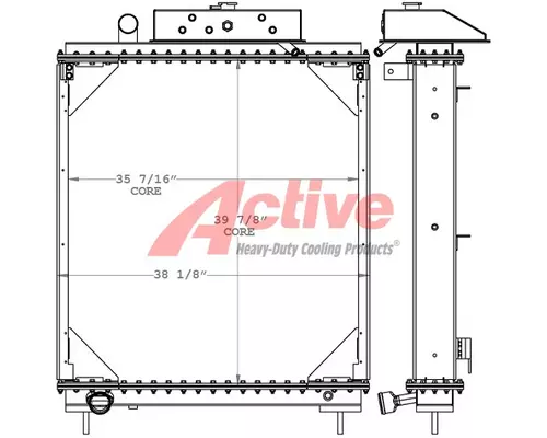 KME Fire Truck Radiator