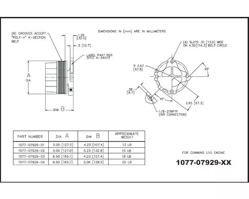 KYSOR Rear-Air Fan Clutch