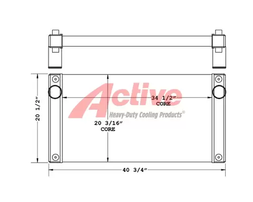 Kawasaki 115 Loader Charge Air Cooler (ATAAC)