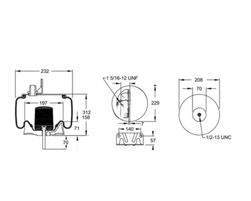 Air Spring KENWORTH AG200  Hagerman Inc.