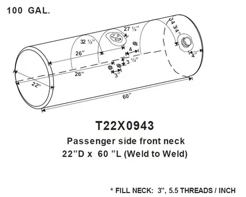 Fuel Tank KENWORTH T300 1995-2009 LKQ Western Truck Parts