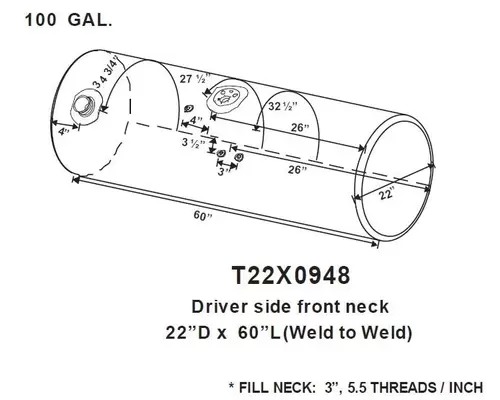 Fuel Tank KENWORTH T300 1995-2009 LKQ Western Truck Parts