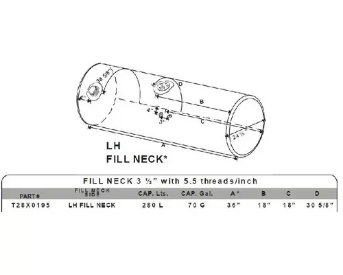 Fuel Tank KENWORTH T300 1995-2009 LKQ Geiger Truck Parts