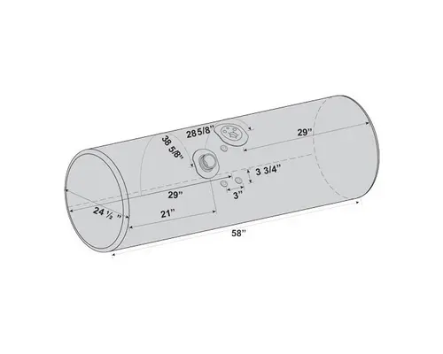 Fuel Tank KENWORTH T600 1985-2007 LKQ Thompson Motors - Wykoff