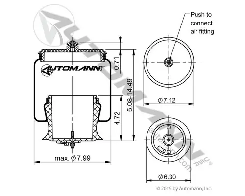 Kenworth T600 Air Spring