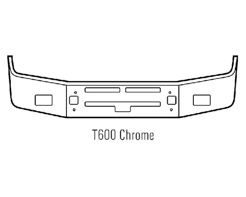 Kenworth T600 Bumper Assembly, Front