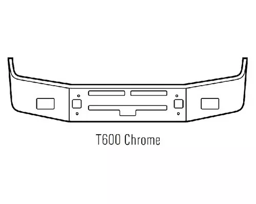 Kenworth T600 Bumper Assembly, Front