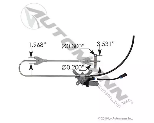 Door Window Regulator, Front Kenworth T600 Vander Haags Inc Dm