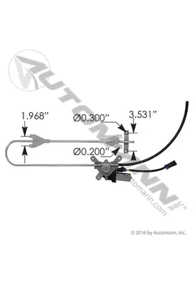 Kenworth T600 Door Window Regulator, Front