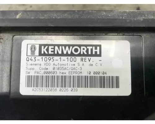 Kenworth T600 Instrument Cluster