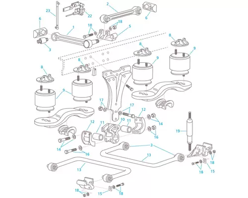 Steering Or Suspension Parts, Misc. Kenworth T600 Holst Truck Parts