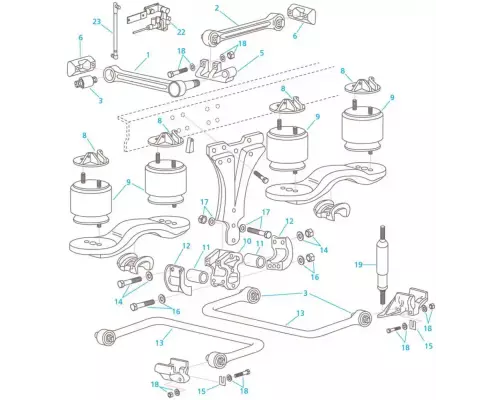 Steering Or Suspension Parts, Misc. Kenworth T600 Holst Truck Parts