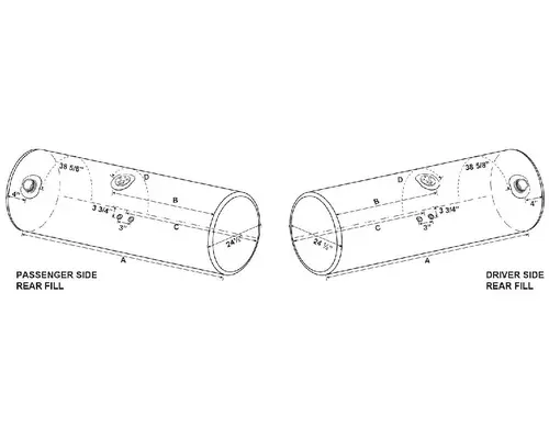 Fuel Tank KENWORTH T660 2008-2025 LKQ Heavy Duty Core