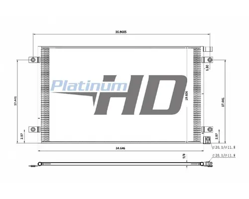 Air Conditioner Condenser KENWORTH T680 LKQ KC Truck Parts - Inland Empire