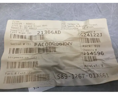 Kenworth T680 Body, Misc. Parts