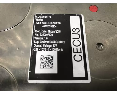 Kenworth T680 Cab Control Module CECU