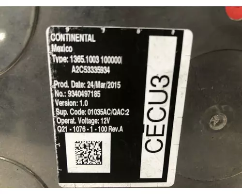 Kenworth T680 Cab Control Module CECU