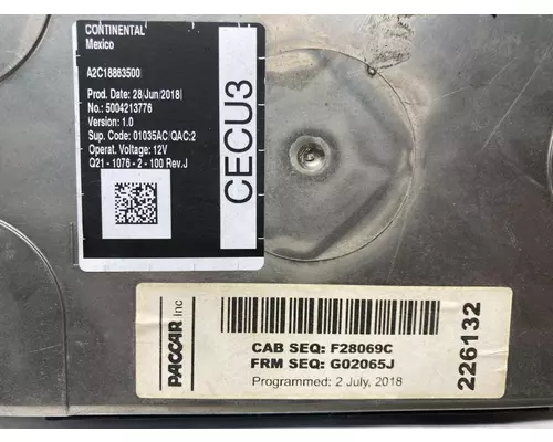 Kenworth T680 Cab Control Module CECU