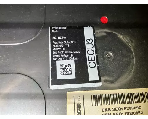 Kenworth T680 Cab Control Module CECU