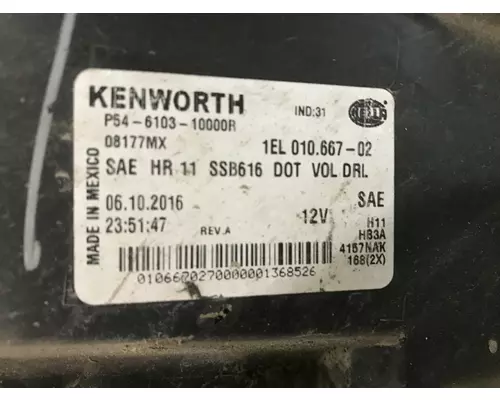 Kenworth T680 Headlamp Assembly
