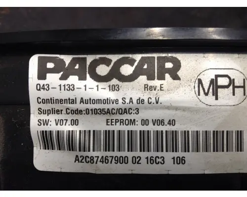 Kenworth T680 Instrument Cluster