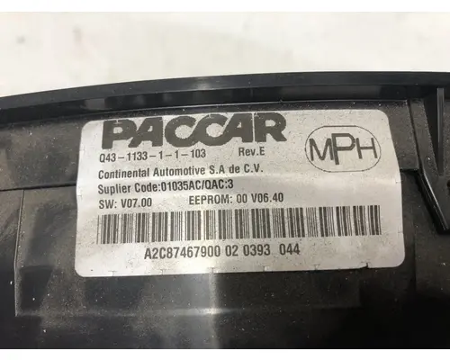 Kenworth T680 Instrument Cluster