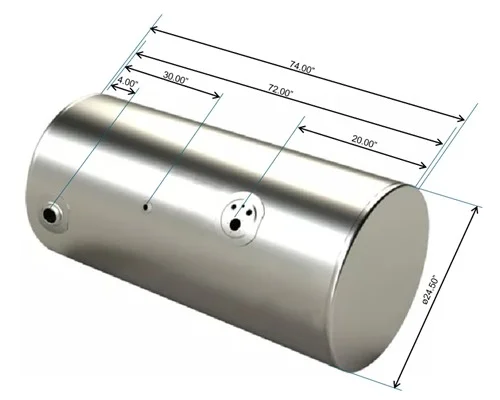 Fuel Tank KENWORTH T800 1986-2007 LKQ Plunks Truck Parts And Equipment - Jackson