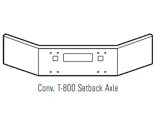 Kenworth T800 Bumper Assembly, Front