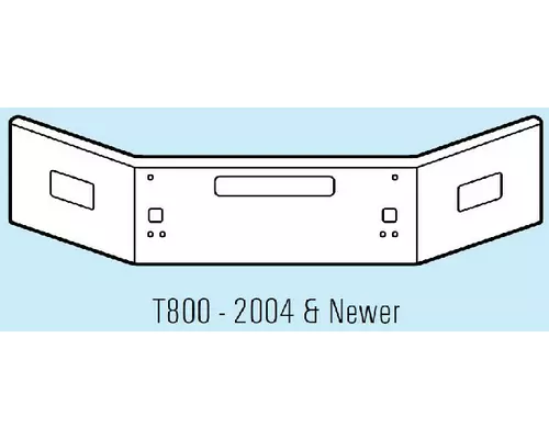 Kenworth T800 Bumper Assembly, Front