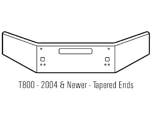 Kenworth T800 Bumper Assembly, Front