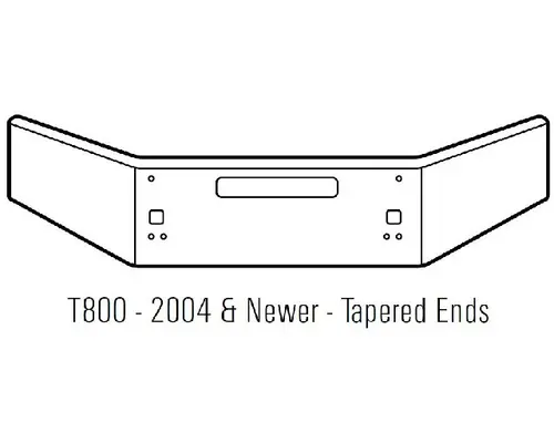 Kenworth T800 Bumper Assembly, Front