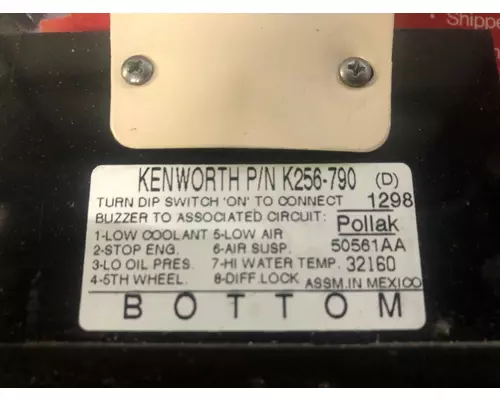 Kenworth T800 Dash Assembly