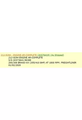 Kenworth T800 Engine Control Module (ECM)