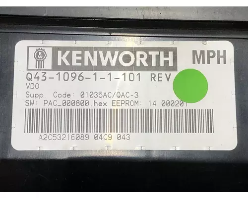 Kenworth T800 Instrument Cluster