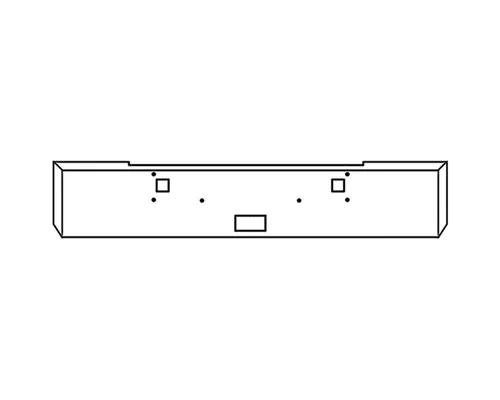 Kenworth W900B Bumper Assembly, Front