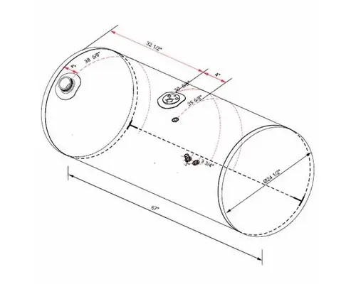 Kenworth W900L Fuel Tank