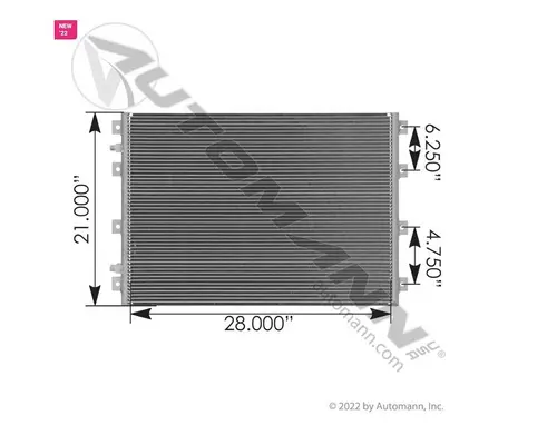 Air Conditioner Condenser KENWORTH W900 High Mountain Horsepower