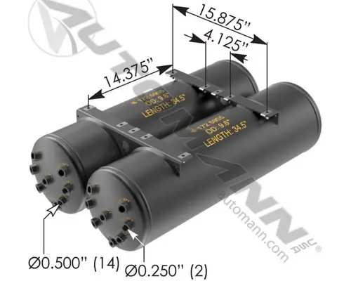 Air Tank KENWORTH W900 LKQ KC Truck Parts - Inland Empire