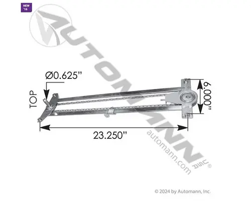 Door Window Regulator, Front KENWORTH W900 High Mountain Horsepower