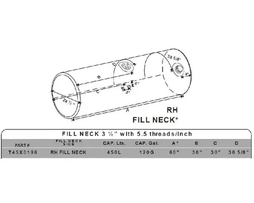 Fuel Tank KENWORTH W900 LKQ Plunks Truck Parts And Equipment - Jackson