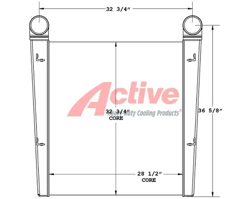 Charge Air Cooler (ATAAC) KME Fire Truck Active Radiator