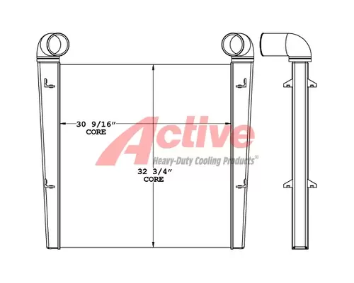 Charge Air Cooler (ATAAC) KME Fire Truck Active Radiator