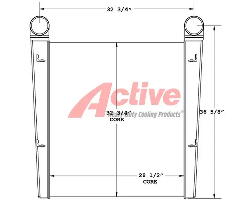 Charge Air Cooler (ATAAC) KME Fire Truck Active Radiator